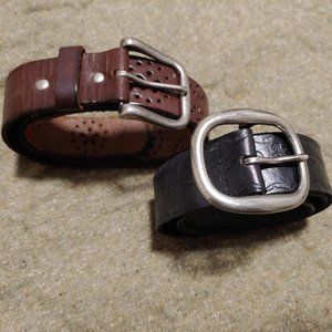 2 Leather Belts